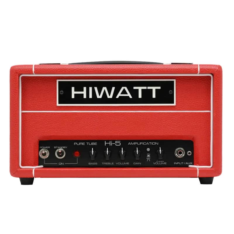 Hiwatt Hi-5 5-Watt Tube Head - Red image 1