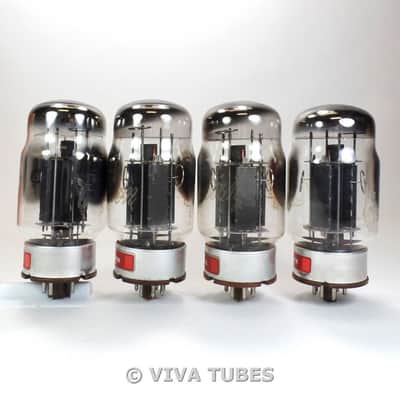 NOS NIB Ip Matched Quad (4) Original Genalex GOLD LION KT88 [6550] Vacuum Tubes image 5
