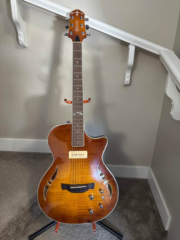 Crafter Crafter SA-TMVS Hybrid Acoustic-Electric 2008 - Vintage Sunburst Tiger Maple image 1