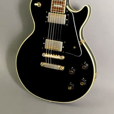 Vintage 1969 Matsumoku MIJ Aspen Single Cut Les Paul Piano Black LP Aged Gold HSC 7.1 lb image 24