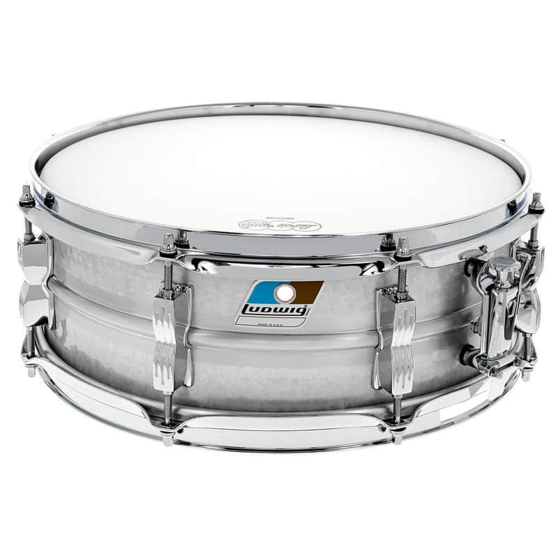Ludwig LM404K Acrolite Hammered 5x14" Aluminum Snare image 1