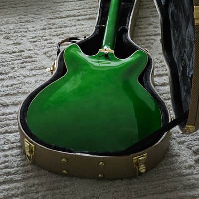 Hagstrom VIKDLXCUS-EDG Viking Deluxe Limited Edition Semi-Hollow 2010s - Emerald Green image 9