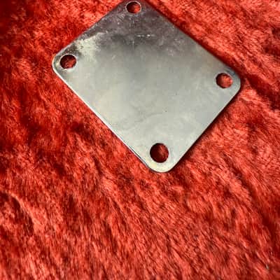 Fender Stratocaster neck plate 1960 Chrome original vintage USA pre CBS telecaster precision jazz bass Jazzmaster 4 bolt image 2