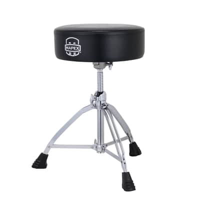 Mapex 800 Series Round Top Drum Throne, Threaded Rod Adjustable Stool - T850 image 2