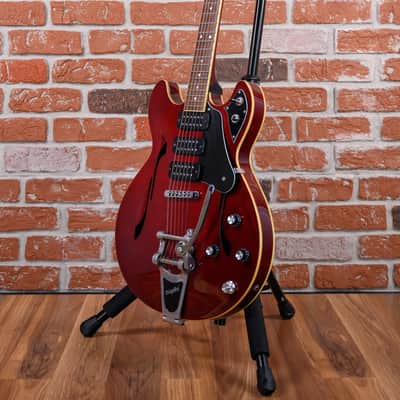 Yamaha SA503 TVL Troy Van Leeuwen Signature Transparent Blood Red 2005 w/OHSC (Owned by Al Jourgensen) image 5