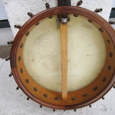 Slingerland Banjo Mandolin, 1920's, Birdseye Maple Pot, Tone Ring, 10 3/4" head, Abalone Inlays, Case image 12