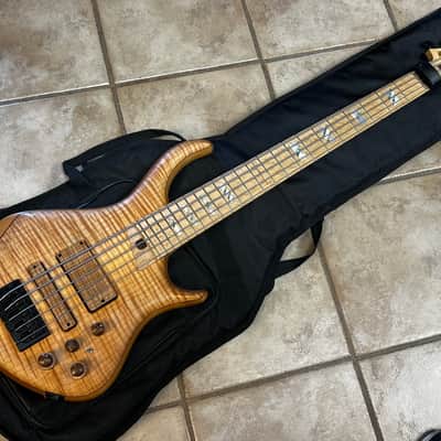 Warrior Custom 5 String Bass Natural image 2