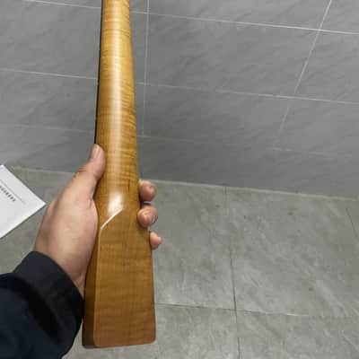 Roasted Flame Maple Guitar Neck with Rosewood Fingerboard,-21 Frets TL image 2