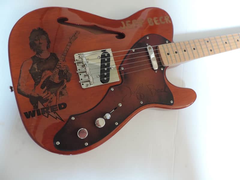 JEFF BECK TELECASTER HAND ENGRAVED TRIBUTE THINLINE TELE BY DDCC USA CUSTOMS SEMI HOLLOW BODY ONE OF A KIND CUSTOM GUITAR image 1