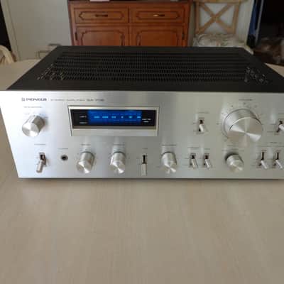 Pioneer SA-708 Silverface Amplifier w Fluoroscan Meters - Super Phono Specs image 1