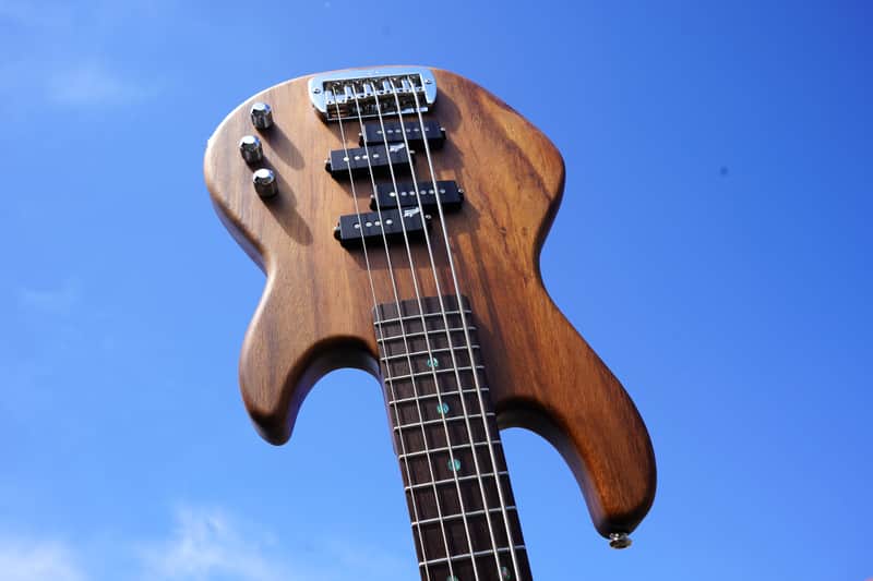 G&L USA Custom Shop Matador-V Monkey Pod 5-String Electric Bass Guitar w/ Black Tolex Case (2025) image 1