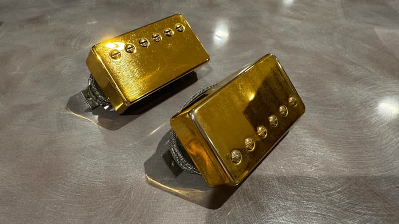Gibson USA 490R & 498T PAT# Pickup Set (1990s - Gold)