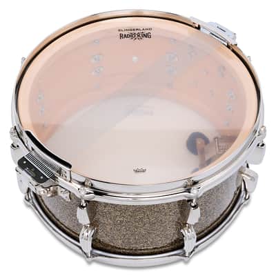 Slingerland 7x14" Radio King SPECIAL Craviotto Solid Shell Unlimted Edition Snare Drum - Gold Sparkle - VIDEO image 6