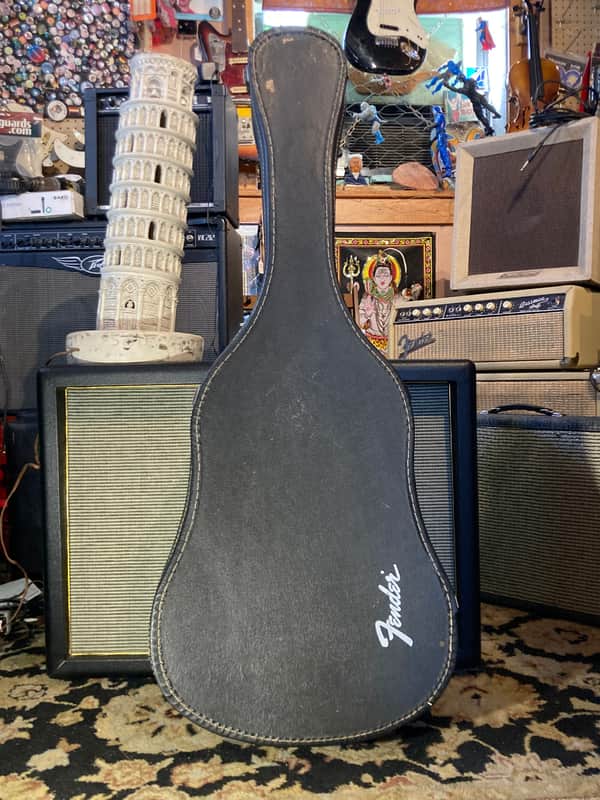 Fender Vintage Chipboard Acoustic Case 1960s 1970s - Black image 1