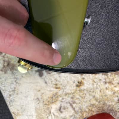 Video! 2019 Gibson Custom Shop Special Order '59 1959 Flying V Reissue Olive Drab Green image 12