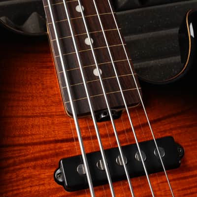 Ernie Ball Music Man 20th Anniversary Stingray 5 HS Fretless 2007 - California Sunset image 5