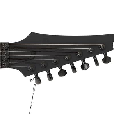 Ibanez RGRB720 Iron Label 7 String Guitar Black Flat B Stock image 4