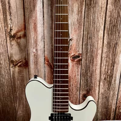 Sterling by Music Man S.U.B. Axis Electric Guitar Gloss White image 3