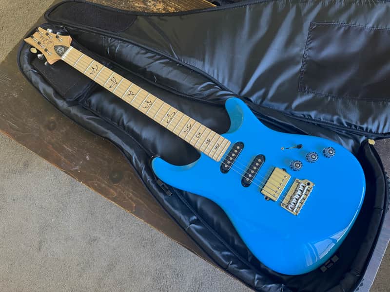 Paul Reed Smith PRS Fiore guitar in Larkspur blue finish. image 1