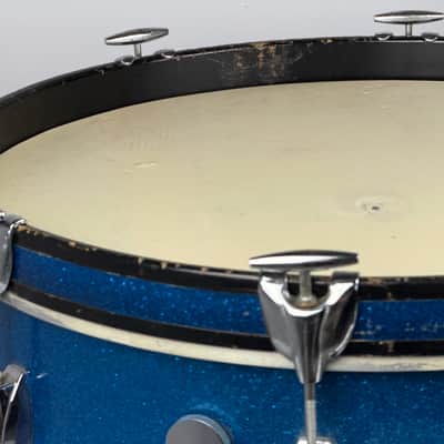 Gretsch 20/12/12/16" 60's Round Badge Drum Set - Blue Sparkle image 13