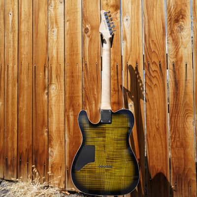 Schecter USA CUSTOM SHOP MASTERWORKS PT Nashville S/H Olive Green Sunburst w/ Tolex Case (2022) image 3