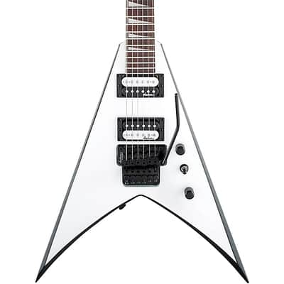 Jackson JS Series King V JS32 Electric Guitar White with 2024 - Black Bevels image 2