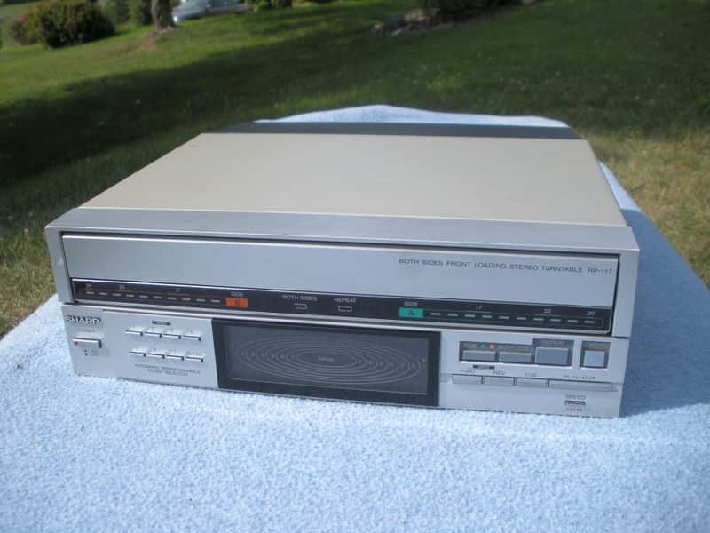 Sharp RP-117 PLAYS BOTH SIDES FULLY RESTORED 1984 Silver | Reverb