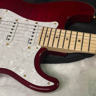 NEW ! Fender Richie Kotzen Stratocaster - Transparent Red Burst - Made in Japan - Authorized Dealer - 8.1 lbs - G05405 image 2