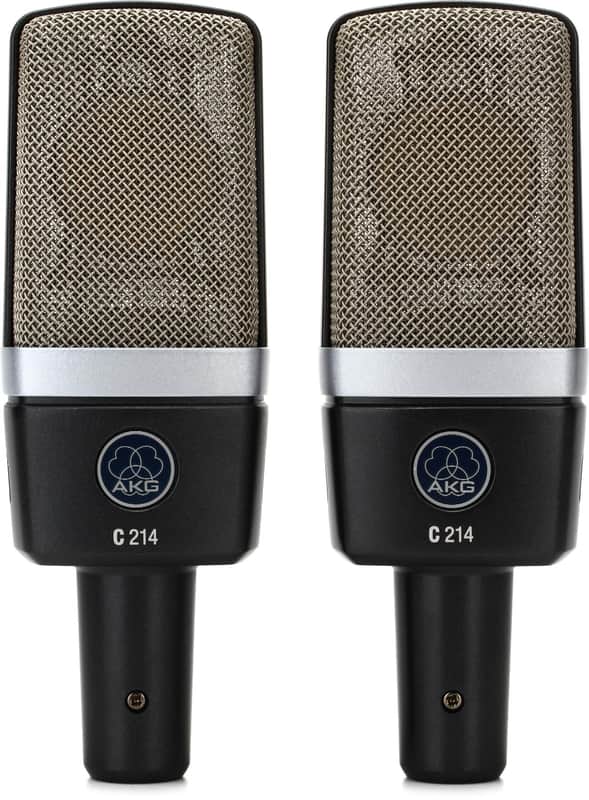 AKG C214 Large-diaphragm Condenser Microphone - Matched Stereo Pair image 1
