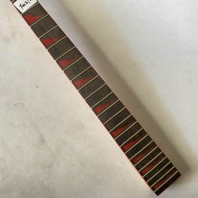 Electric Guitar Maple Neck, Rosewood Fingerboard Red Inlay Markers image 8