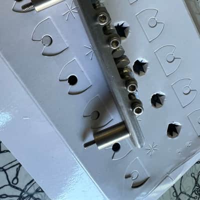Mastery M1 Bridge - Brushed Metal w/ orig box fits vintage Jazzmaster Jaguars image 3