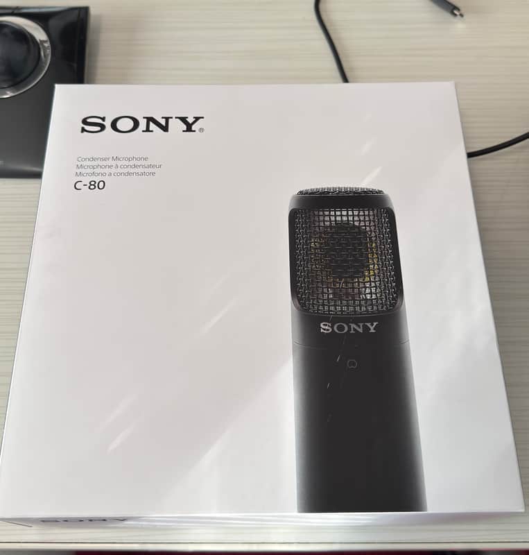 Sony C80 Large Diaphragm Cardioid Condenser Microphone 2022 - Present - Black image 1