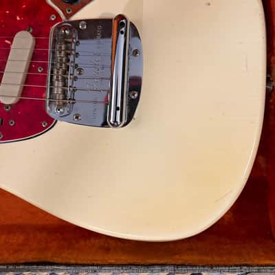 Fender Mustang Guitar with Rosewood Fretboard 1964 - 1969 - Olympic White image 20