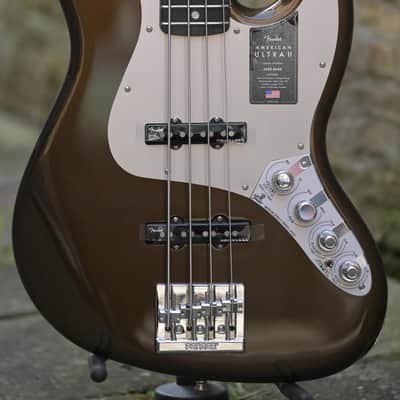 Fender American Ultra II Jazz Bass® - Texas Tea image 1