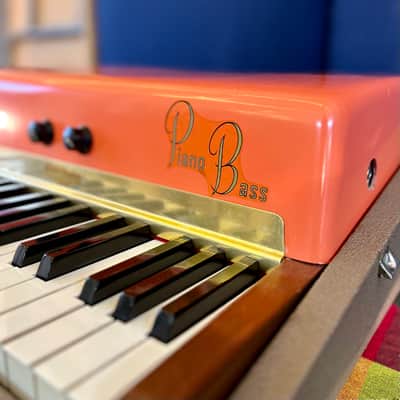 Fender Rhodes piano bass 1961 - Fiesta Red original vintage USA image 5