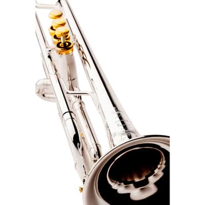 S.E. SHIRES Inspire Bb Performance Trumpet Silver plated Yellow Brass Bell image 3