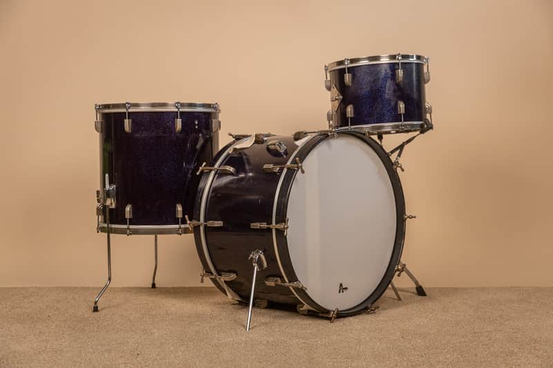 1965 Leedy Shelly Manne Sparkling Blue Pearl Drum Set image 1