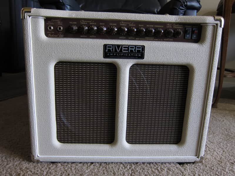 Rivera Sedona Lite 55-Watt 1x12" Acoustic and Electric Guitar Combo 2015 Pearl White with Split Gri image 1