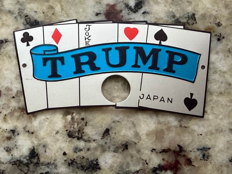 Trump Drum Badge Logo Emblem New Old Stock 60s-70s image 1