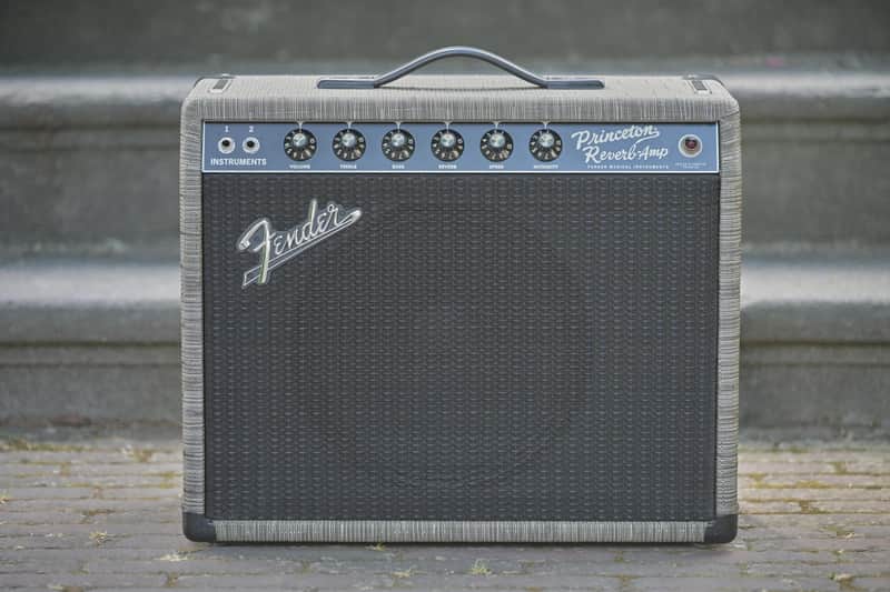 Fender Limited Edition 65 Princeton Reverb, Creamback - Chilewich Charcoal image 1