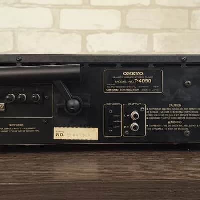 ONKYO T-4090 Rare Vintage MINT Stereo Tuner Warranty Tested FM/AM image 7
