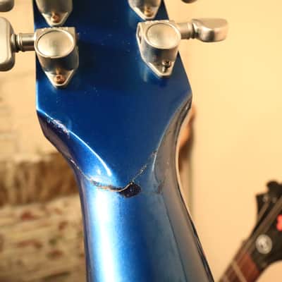 2004 Studio Limited Platinum Sapphire Blue Electric Guitar *Headstock Repair* image 21