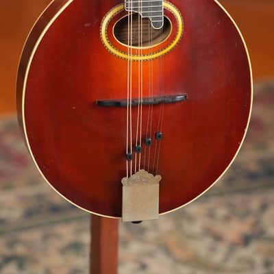 (Used) 1917 Vintage Gibson A-4 Cherry Sunburst Oval-Hole Teardrop A-Style Mandolin #1550 image 5