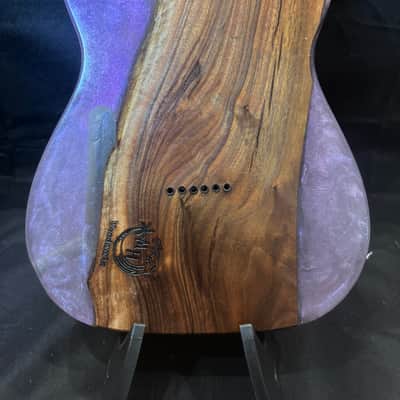 MH Customs Mystic Walnut T-Style Body 2026 - Black Walnut and Resin image 2