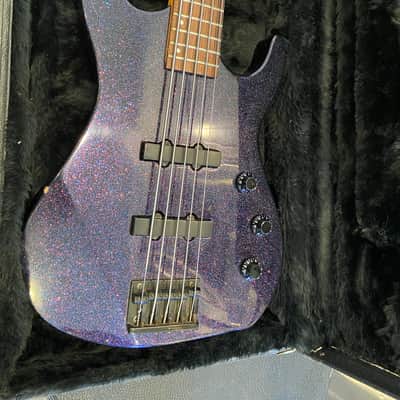 Hamer Slammer 5-String Bass 2010s Purple Sparkle image 2