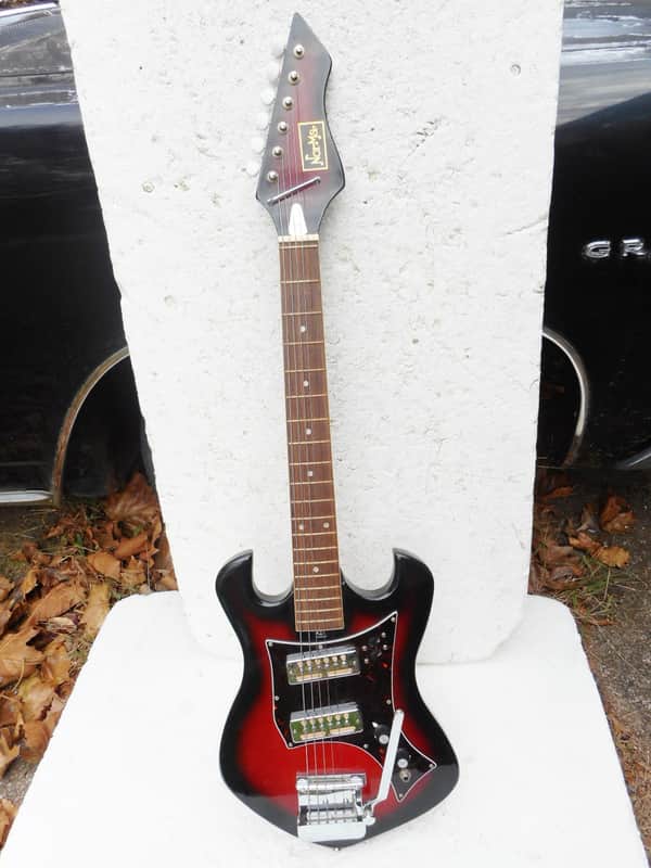 Norma EG 405-2 Guitar, 1960's, Japan, 2 Gold Foil Pu's, Cool Body Shape, Excellent Condition image 1