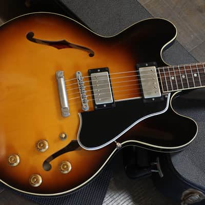 Minty! 2012 Gibson Custom Shop 1959 Historic ES-335 VOS Semi-Hollow Electric Guitar Sunburst + COA OHSC image 3