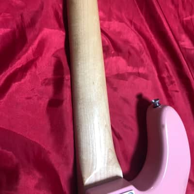 Fernandes PJB-45 Jazz Bass Type Reverse head Pink Electric Bass