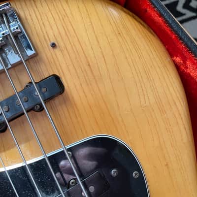 Vintage Fender Jazz Bass with Maple Fretboard 1976 - Natural image 23