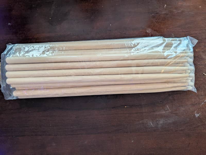 13 Pair 5A Nylon Tip Drumsticks Vic Firth Factory 2nds Sticks 5A 2020s - Natural image 1